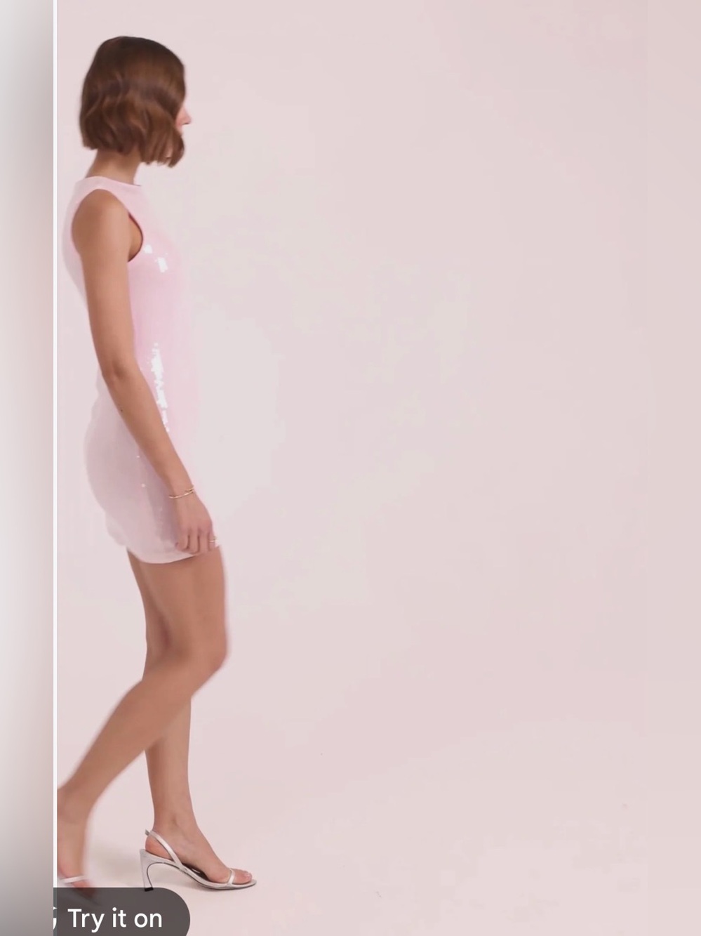 Rare London Pink Sequin Dress